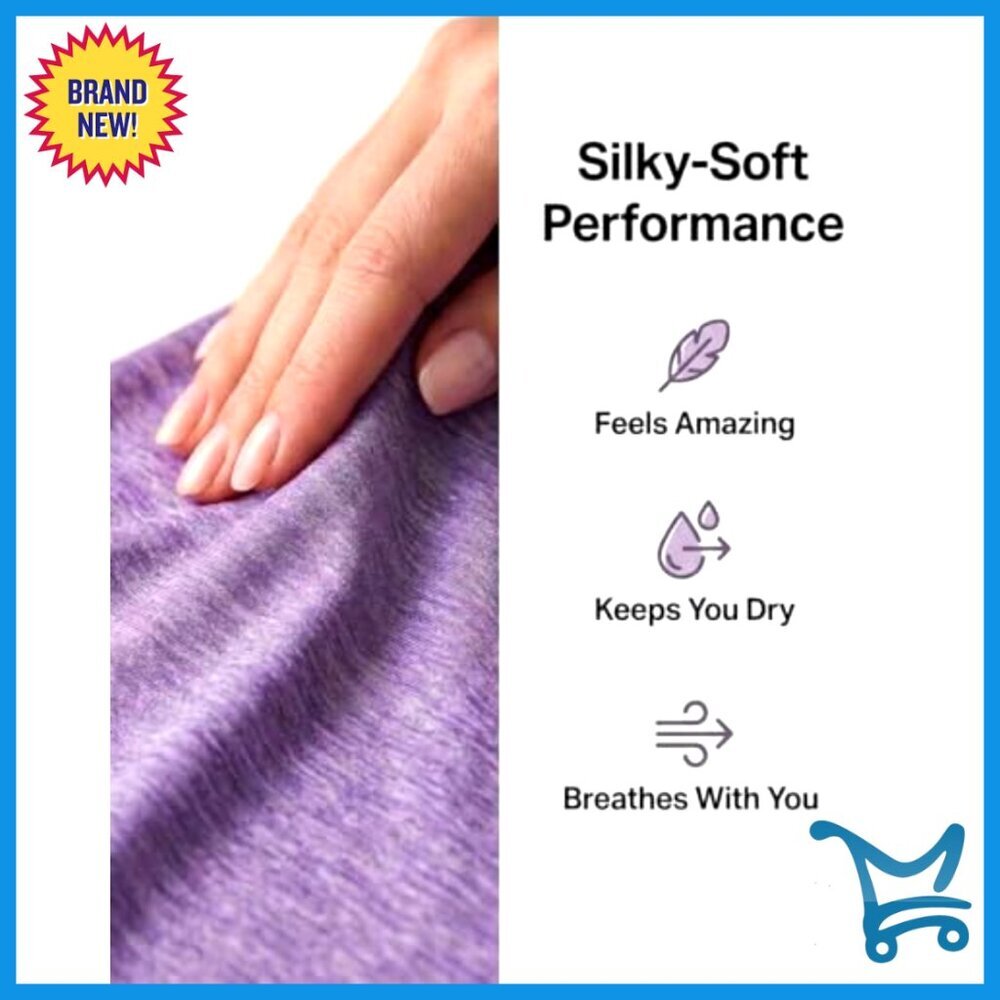 Women's Dry-Fit V-Neck Workout T-Shirts 5-Pack, Moisture-Wicking Activewear - Picture 5 of 7